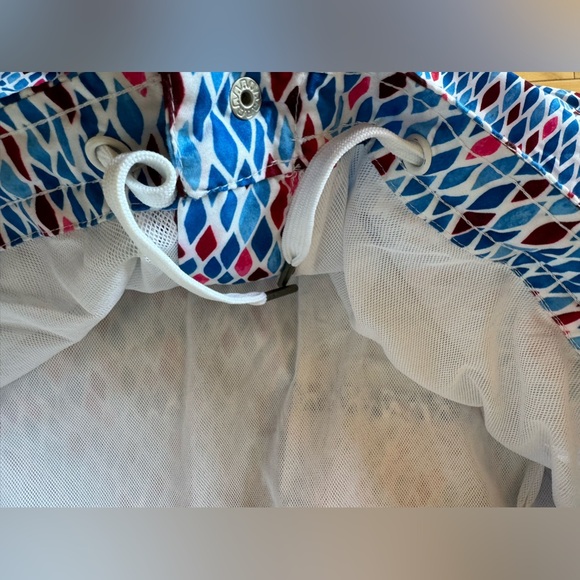 Jachs Swim Mosaic Blue/red Short Trunks Hampton Fit Size L - Picture 7 of 7